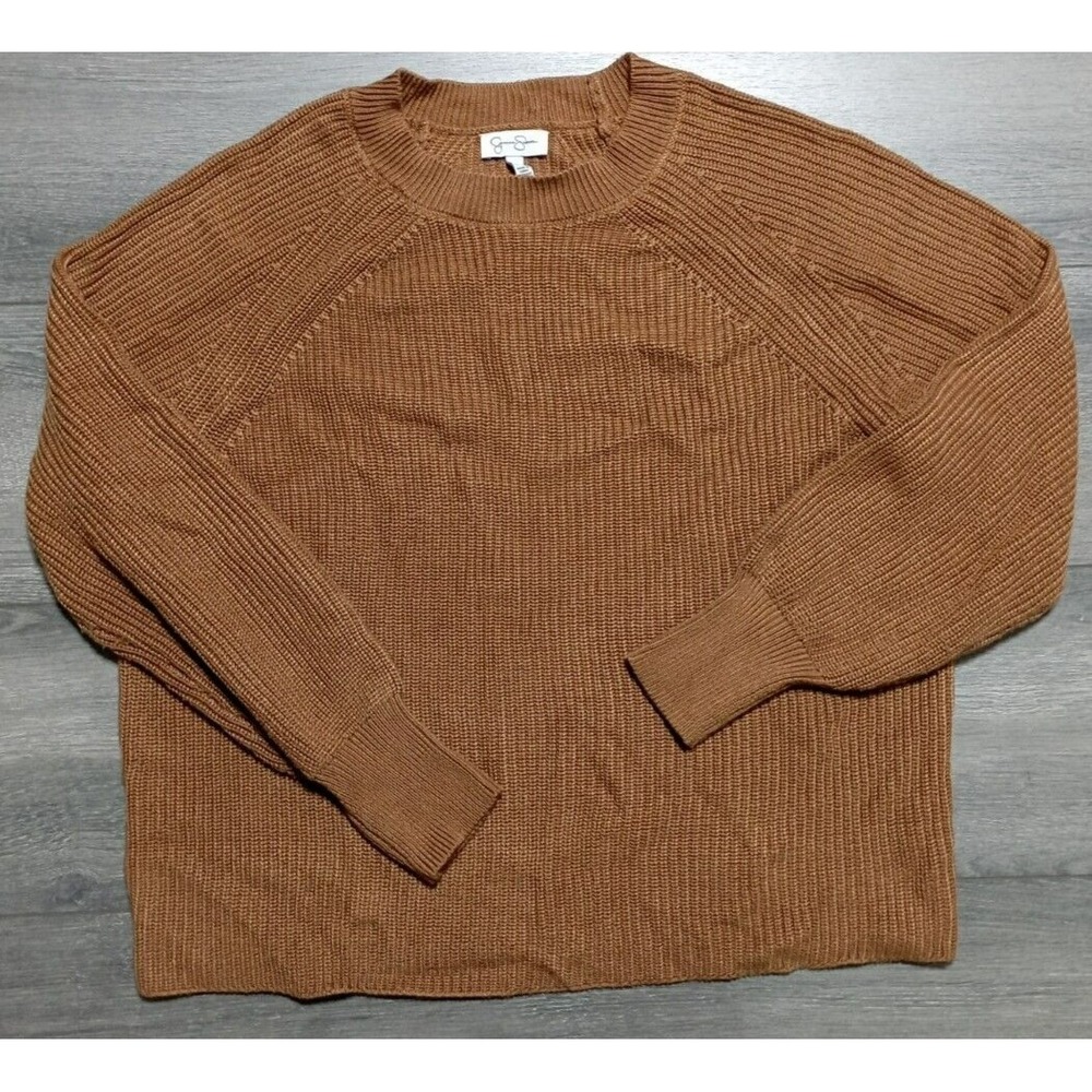 Jessica Simpson Sweater Adult X-Large Brown Knit Long Sleeve FALL Womens